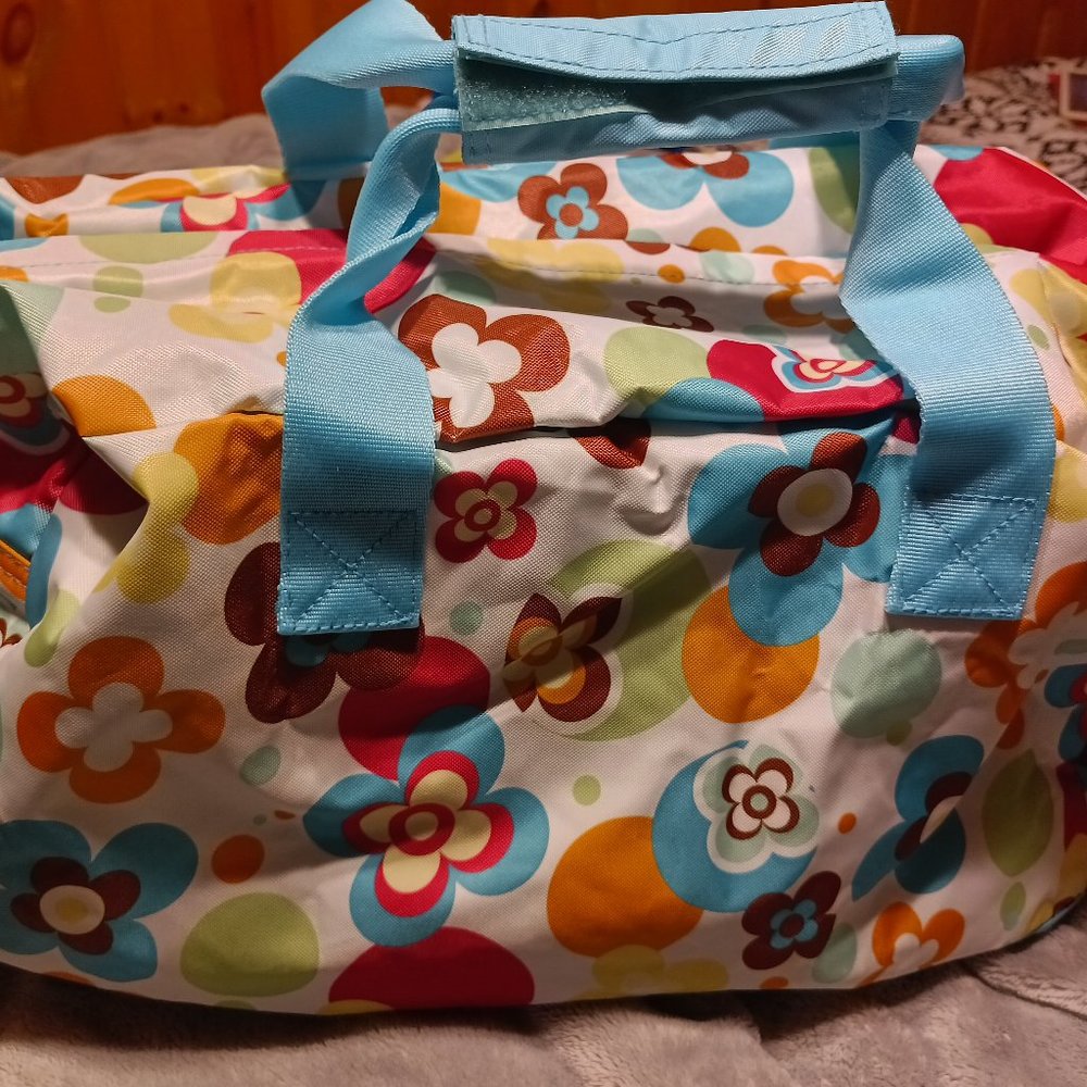 *Kids Flower Duffel w/ matching throw blanket*